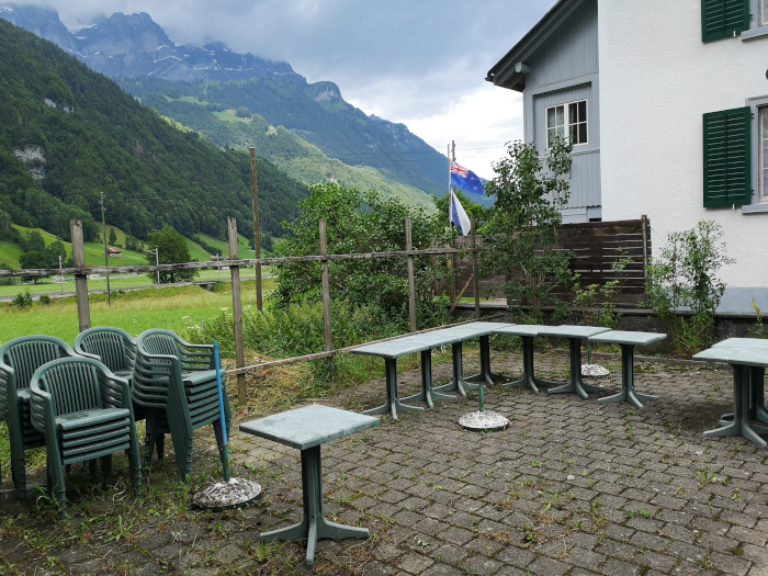 Garden Sitting Place at Hotel Diesbach